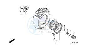 TRX420FAA Australia - (U) drawing REAR WHEEL