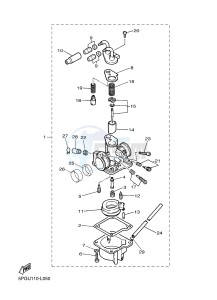 PW50 (2SA5 2SA6) drawing CARBURETOR