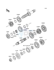 KX450F KX450FEF EU drawing Transmission