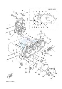 YP400RA EVOLIS 400 ABS (BL12) drawing CRANKCASE