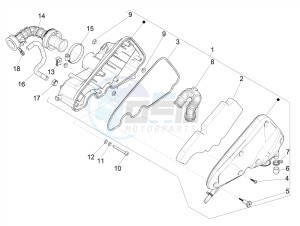 PRIMAVERA 50 4T 3V E4 30 MPH NOABS 30 Mph (NAFTA) drawing Air filter