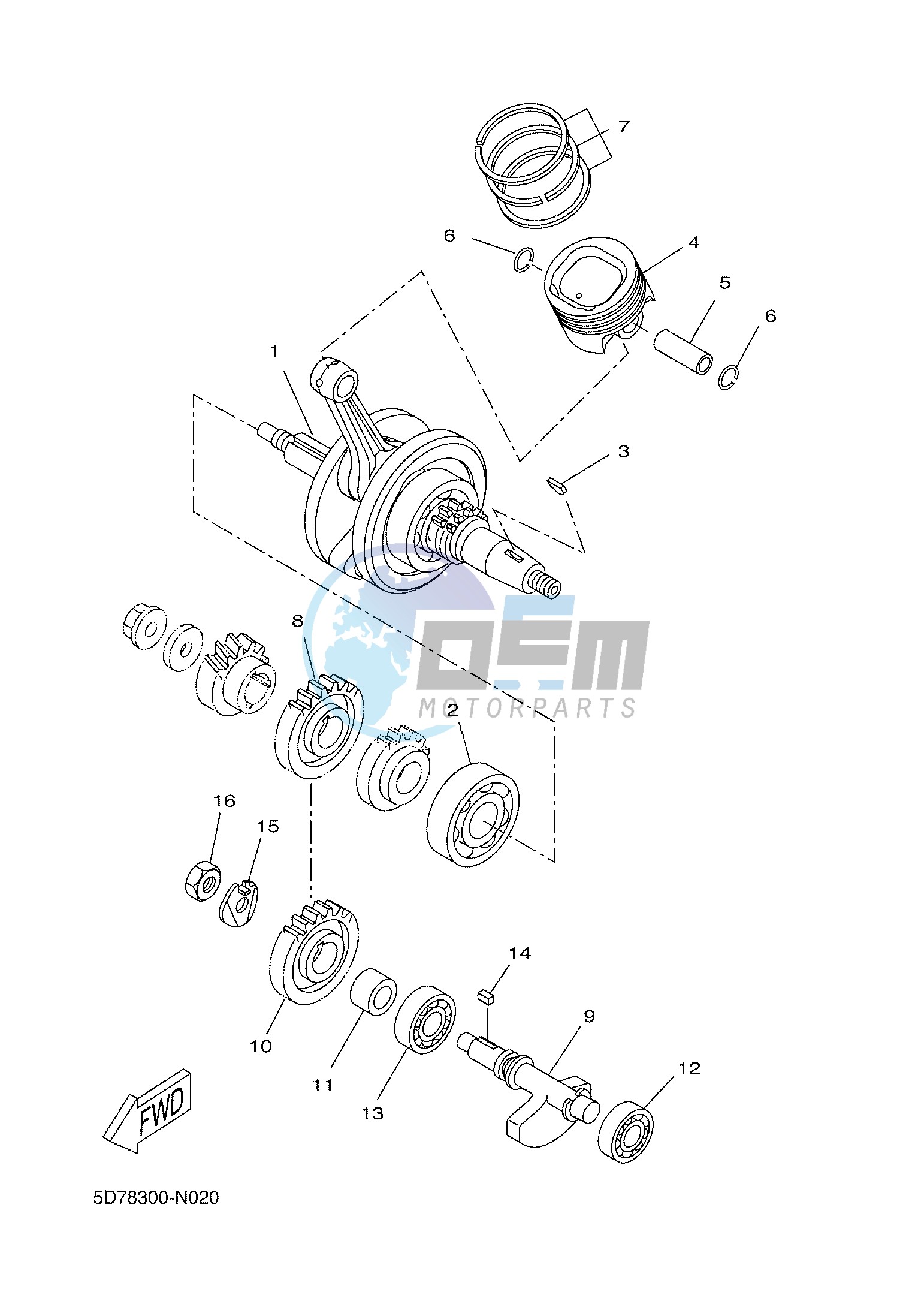 CRANKSHAFT & PISTON