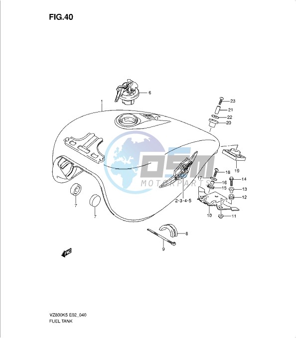 FUEL TANK (MODEL K5/K6)