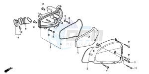 SGX50S drawing AIR CLEANER