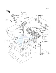 JH 1100 A [1100 ZXI] (A1-A5) [1100 ZXI] drawing FUEL TANK-- JH1100-A2 - A5- -