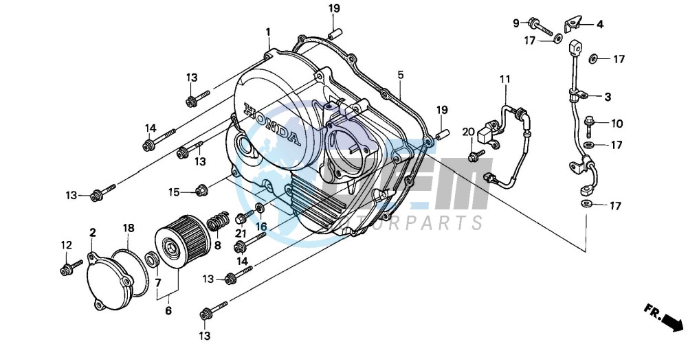 RIGHT CRANKCASE COVER