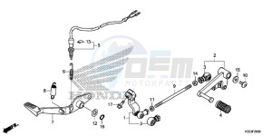 CBR250RF CBR250R Europe Direct - (ED) drawing PEDAL