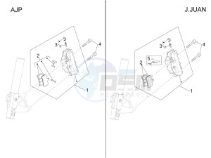 RS4 125 4T drawing Front brake caliper