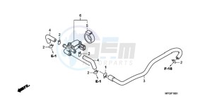 CB600FA France - (F / CMF) drawing AIR INJECTION CONTROL VALVE