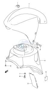 AY50 (P19) katana drawing FRONT FENDER (MODEL K2)