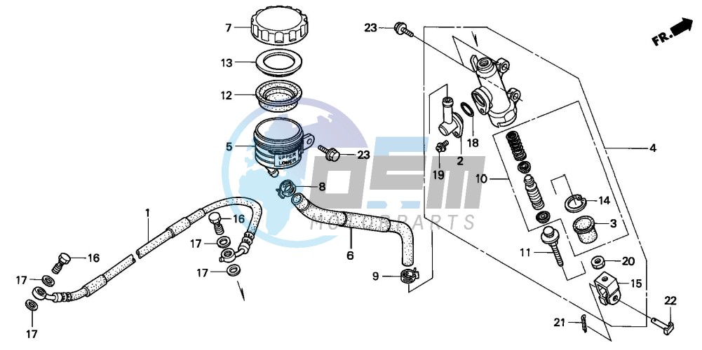 REAR BRAKE MASTER CYLINDER