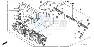 CB1300A9 BR / ABS CO MME - (BR / ABS CO MME) drawing THROTTLE BODY