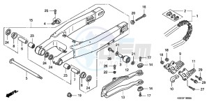 CRF150RBC drawing SWINGARM