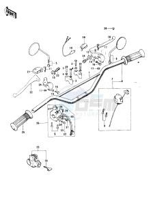 KH 100 B (B7-B8) drawing HANDLEBAR