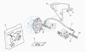 California 1100 Vintage Classic-Touring drawing Rear brake caliper