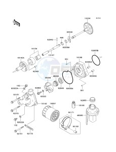 ZX 600 B [NINJA ZX-6RR] (K1) [NINJA ZX-6RR] drawing OIL PUMP_OIL FILTER