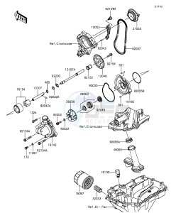 NINJA ZX-10R ABS ZX1000SGF XX (EU ME A(FRICA) drawing Oil Pump