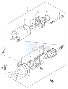 GSX600F (E2) Katana drawing STARTING MOTOR