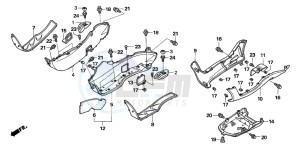 NSS250X FORZA X drawing FLOOR PANEL/CENTER COVER