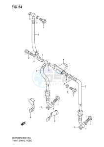 GSX1400 (E2) drawing FRONT BRAKE HOSE