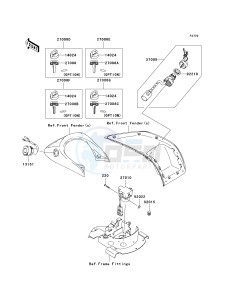 KVF 750 C [BRUTE FORCE 750 4X4I] (C6F-C7F) C6F drawing IGNITION SWITCH