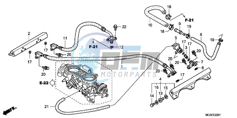 THROTTLE BODY (TUBING)