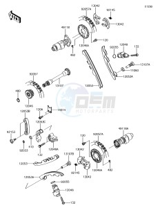 BRUTE FORCE 750 4x4i EPS KVF750GGF EU drawing Camshaft(s)/Tensioner