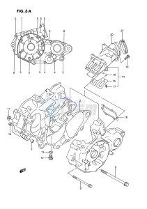 RM250 (E3) drawing CRANKCASE (MODEL R S)