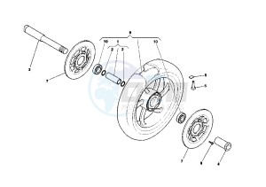 V RAPTOR 1000 drawing FRONT WHEEL