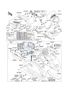 VN 1600 D [VULCAN 1600 NOMAD] (D6F-D8FA) D8F drawing SADDLEBAGS