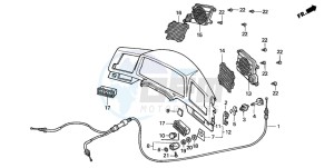 GL1500A GOLDWING ASPENCADE drawing METER PANEL