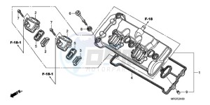 CB600FA39 Spain - (SP / ABS ST) drawing CYLINDER HEAD COVER