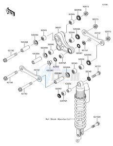 KX85 KX85CHF EU drawing Suspension