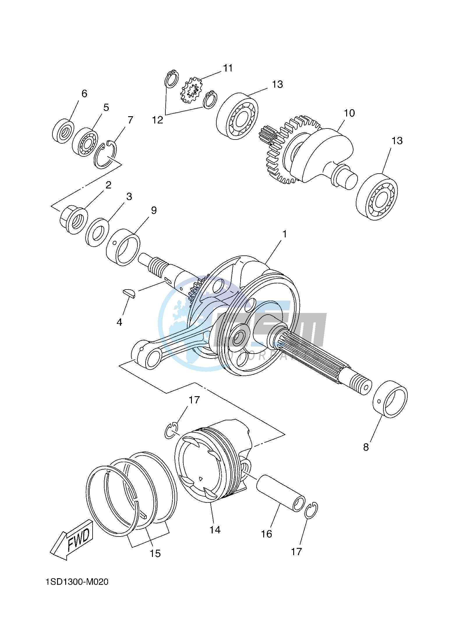 CRANKSHAFT & PISTON