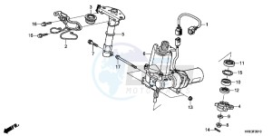 TRX500FPED TRX500FPE ED drawing STEERING SHAFT (EPS)