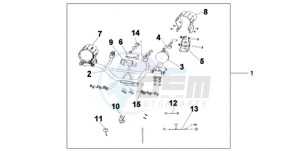 XL700V9 UK - (E / MKH SPC) drawing FRONT FOG LIGHT