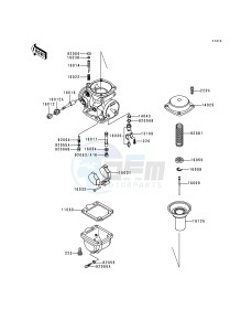 KZ 1000 P [POLICE 1000] (P15-P19) [POLICE 1000] drawing CARBURETOR PARTS