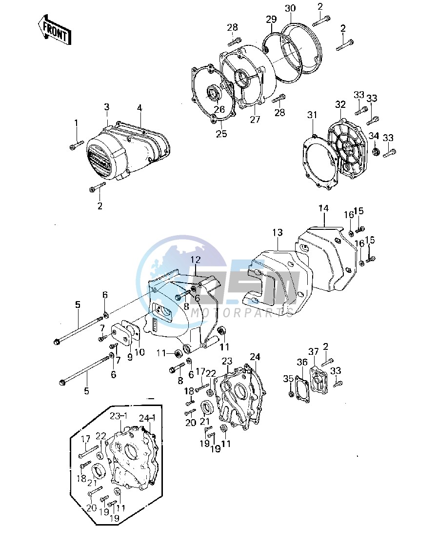 ENGINE COVERS -- 79-80 A3_A3A_A4- -