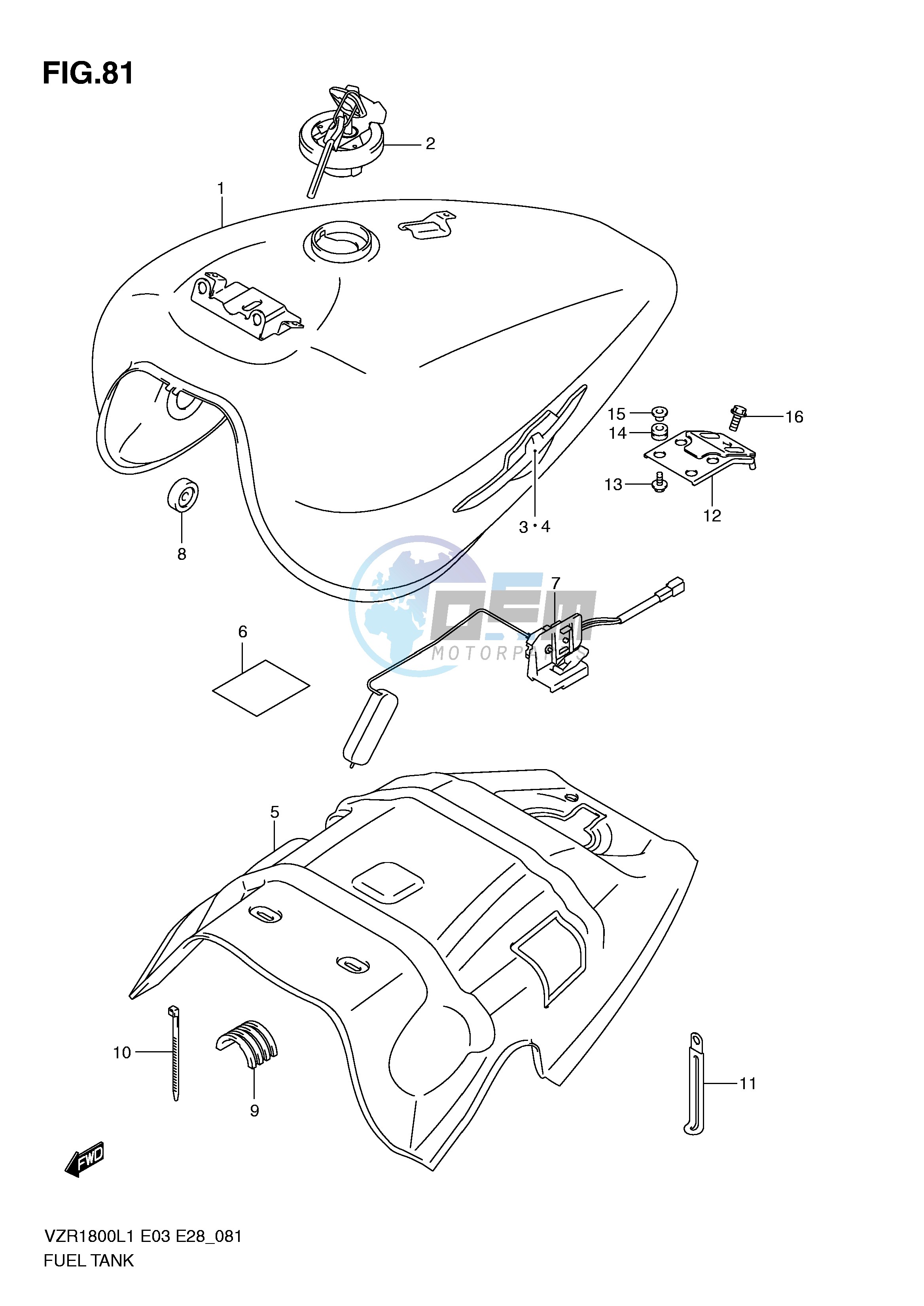 FUEL TANK (VZR1800ZL1 E28)