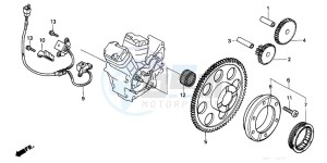 NV600C 400 drawing PULSE GENERATOR/ STARTING CLUTCH