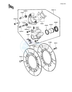 KZ 1100 D [SPECTRE] (D1-D2) [SPECTRE] drawing FRONT BRAKE