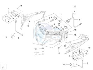 RS 125 4T E4 ABS EMEA EU drawing Front lights