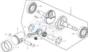 DD50 drawing CRANKSHAFT / PISTON / PISTON RING