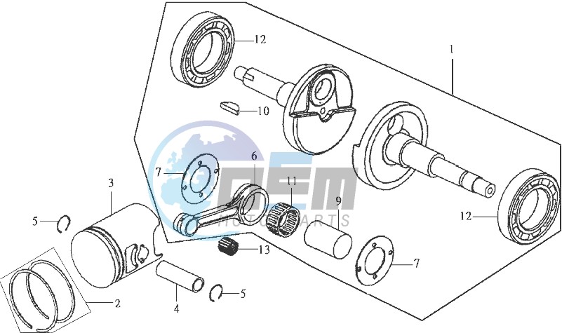 CRANKSHAFT / PISTON / PISTON RING