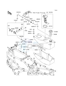 KSV 700 C [KFX700] (C6F) C6F drawing FUEL TANK