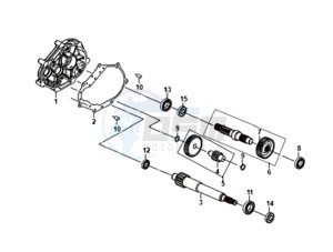 JET 14 45KMH 50 (L8) EU EURO4 drawing DRIVESHAFTS