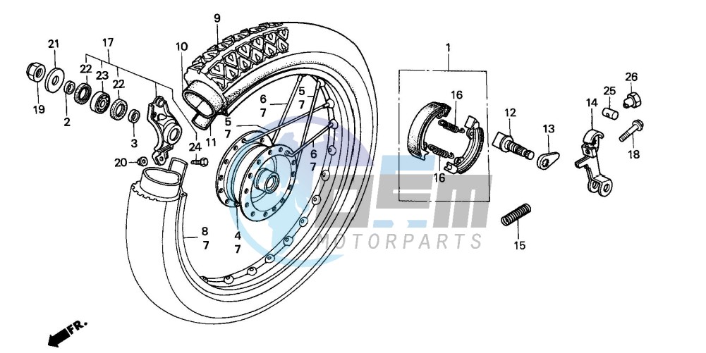 REAR WHEEL (SH50P/S)