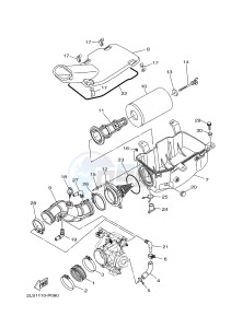 YFM700R YFM70RSBJ RAPTOR 700 (2LSE) drawing INTAKE