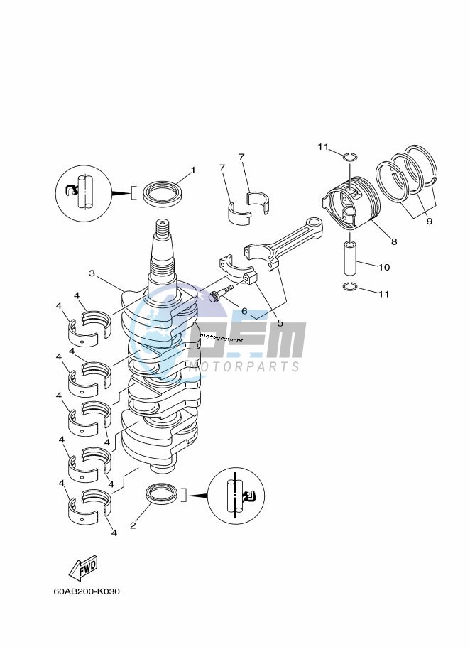 CRANKSHAFT--PISTON