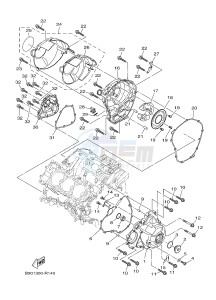 MTM850 MTM-850 XSR900 ABARTH (B90N) drawing CRANKCASE COVER 1